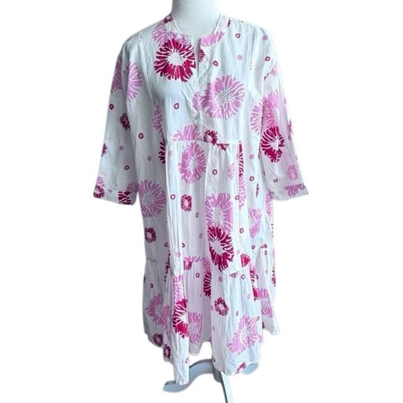 Ro's Garden Giselle Rose Pink Floral Floral Accents Dress SIZE XS NEW - Picture 16 of 16